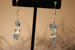 NEW! Sterling Silver and Swarovski Crystal butterfly earrings