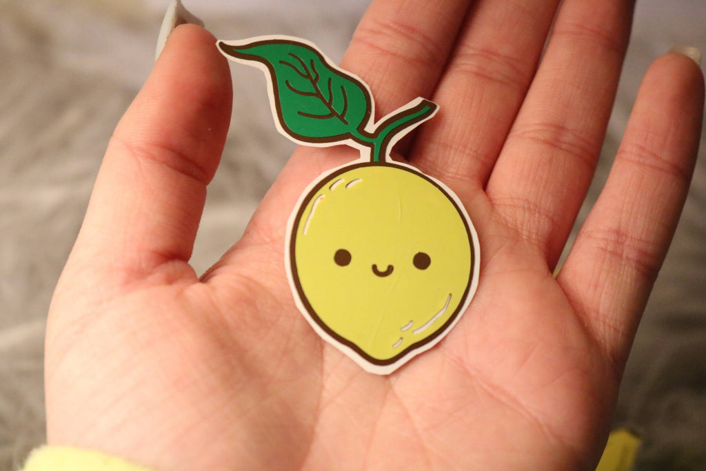 Adorable lemon vinyl sticker