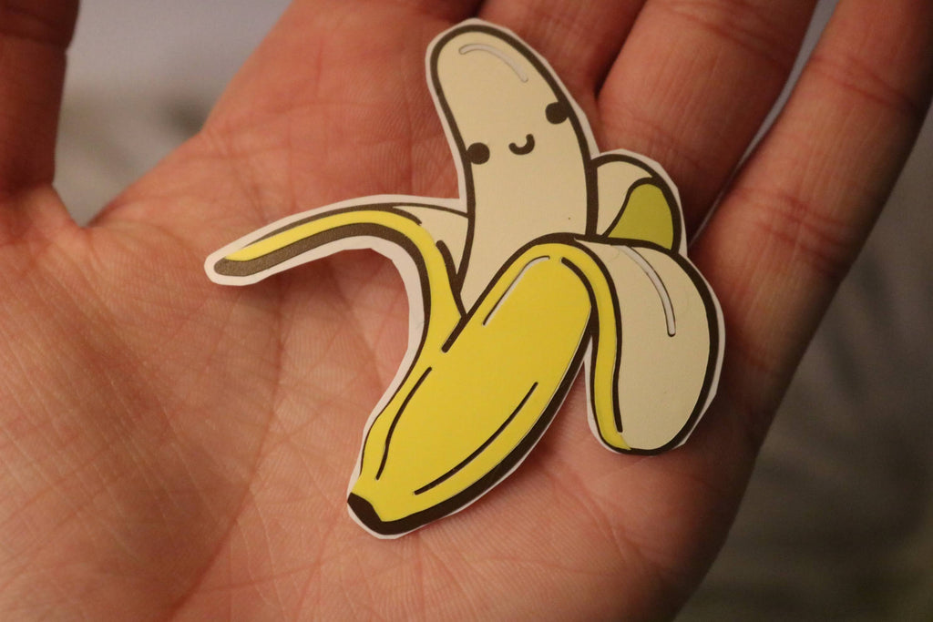 Adorable banana vinyl sticker